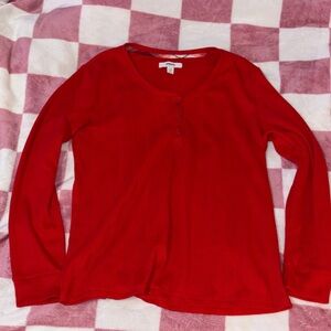 Sonoma Vibrant Red Sleepwear Shirt